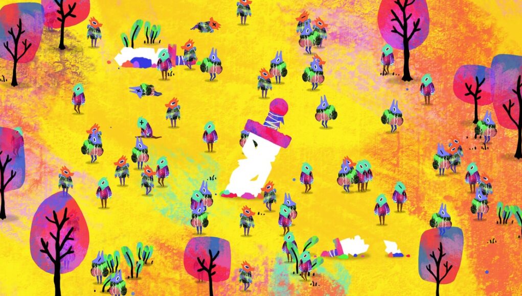 Bersembunyi di antara NPC dan tusuk temanmu di pesta pembunuhan multipemain layar yang sama gratis ini