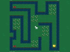 Pagari kuda berjiwa bebas yang tidak bisa berhenti makan rumput di game puzzle harian enclose.horse