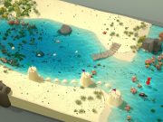 Pantai yang menarik dan fisika yang menyenangkan menanti Anda dalam permainan kotak pasir literal, Sandcastle